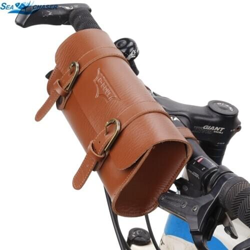 NEW Bicycle Tail Bag PU Leather Cycling Bag Saddle Pouch Rear Pannier Personalized Riding Vintage Bike Bag Bicycle Accessories
