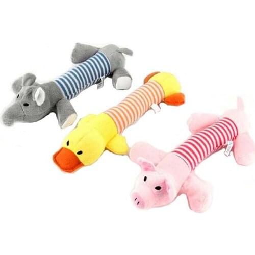 Pet supplies stuffed Long stripe squeaker for Fun Simulation animal cat toys apply to training chihuahua exercise chew dog toy