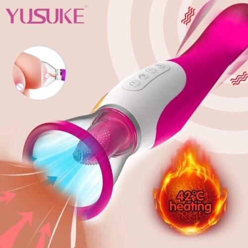 Finger Tongue Vibator Sex Toys Licking Stimulation Clitoris Heating Vibrator Nipples Massager Blowjob Masturbators For Woman