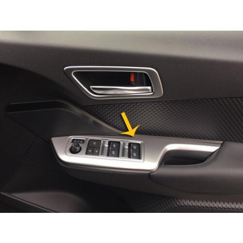 ABS Pearl Chrome Interior buttons panel Cover Trim For Toyota C-HR CHR 2017 2018 2019