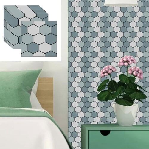 30*30CM 3D Waterproof Wall Stickers for Living room TV Backdrop Self-adhesive DIY Kichen Wall Decals PVC Foam Panel Wallpaper