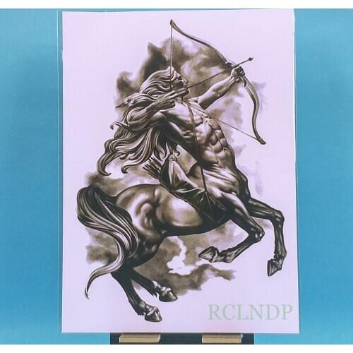 Waterproof Temporary Tattoo Sticker ancient Greece Roman God myth wild strong Centaurs tatto flash tatoo fake tattoos for men