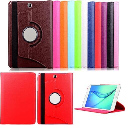 Rotary 360 Degree Rotating Flip Stand Leather Case Cover For Samsung Galaxy Tab A 9.7 T555 T550 T551 T555C P550 P555 + Film +Pen
