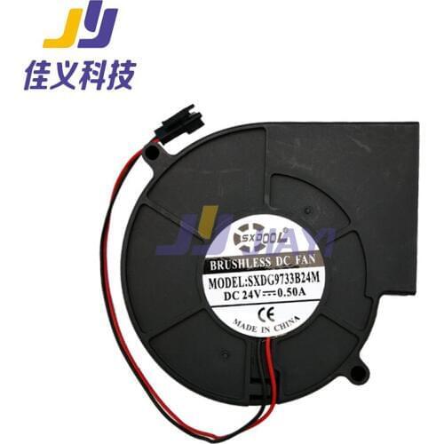 High Quality Printer Parts 24V 0.5A Blower Fan Turbo Cooling Fan Black Plastic Fans For Mimaki JV33 Printer