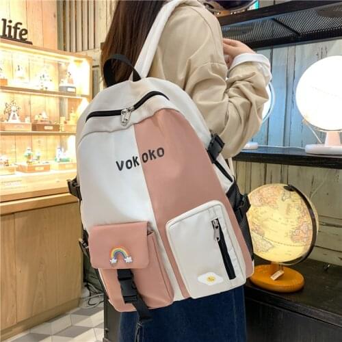 Womens Travel Backpack Waterproof Nylon School Bag for Teenage Girls Boys Student Book Laptop Rucksack Mochila 2021 New