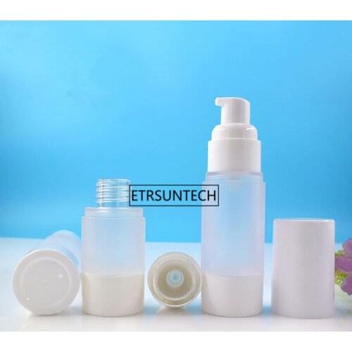 100pcs 15ml 30ml 50ml Empty Frosted Airless Lotion Pump Bottle Empty Vacuum Pressure Elmusion Travel Cosmetic Containers F3691