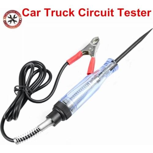 2021 Newest 6V-24V Auto Car Truck Motorcycle Transparent Circuit Digital Voltage Tester Test Pen Car Diagnostic Tester safely