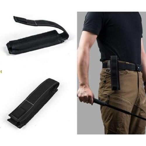 26" Tactical Combat Crowbar Flashlight Bag Case Expandable Baton Pouch Pocket