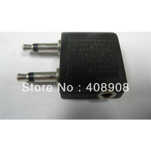 3.5mm Plane Adapter Headphone Earphone Plug black wholesale
