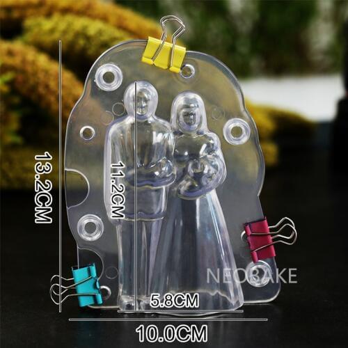 3D Wedding Couple Chocolate Mold Candy SugarPaste Molds Cake Decorating Tools for Home Baking Wedding Party Cake Decoratio Mold