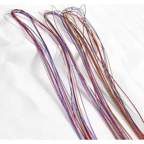 5/6/12pcs Silk Cord Hair Braider Knitting Ropes DIY Colorful Headband for Girls Ponytail Strings Hair Styling Accessories Tools