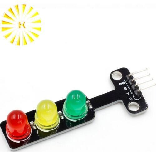 5V Traffic Light LED Display Module for Arduino Red Yellow Green 5mm LED Mini-Traffic Light for Traffic Light System Connector