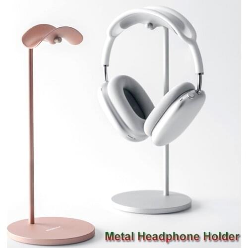 Aluminum Headphone Stand Rack for Airpods Max Sturdy Non-Slip Metal Gaming Headset Earphone Holder Hanger with Solid Base