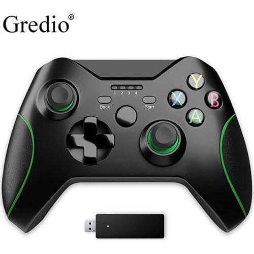 Gredio Xbox One Controller 2.4G Wireless Gamepad PC Double Vibration Joystick For Windows Xbox One Game Console Control Xboxone