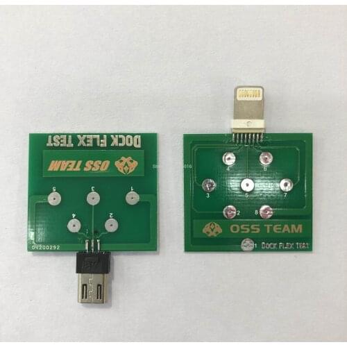 For iP For Android Micro Pin Dock Flex Test Board mobile Phone Battery Testing USB Chargiing Port tool