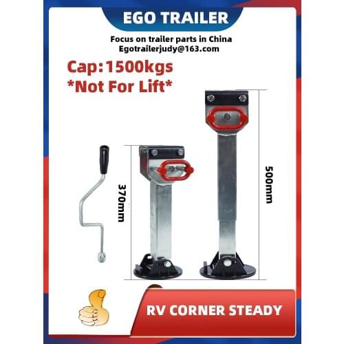EGO TRAILER jack 370~500mm stabilser Legs Drop Down Caravan parking legs Motorhome Camping RV Trailer prop stands price for1pc