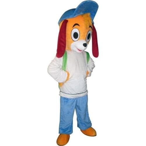 Lovely Hat Dog Mascot Costume Suit Cosplay Party Cartoon Fancy Dress Outfits Promotion Carnival Halloween Xmas Easter Adult Size