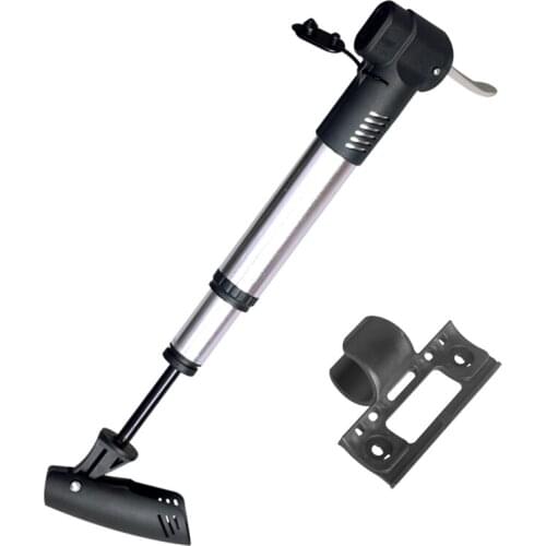 HOT 2Pcs High Pressure Air Inflator Pump Portable Bicycle Pump Bike Hand Pump with Holder for Schrader and Presta Valve