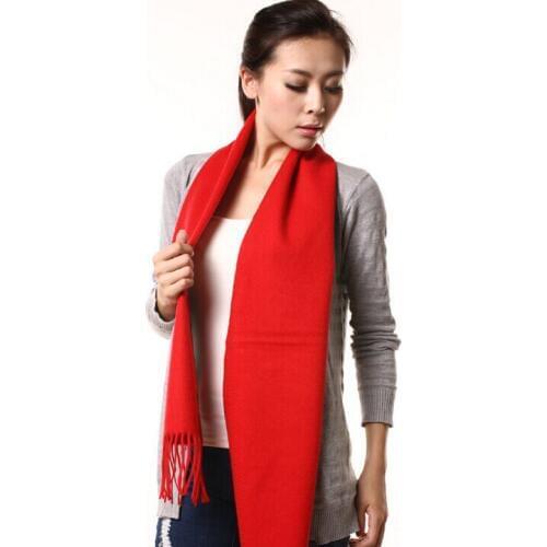 Solid 100% wool scarf Shawl Wrap Womens Girls Ladies mens Scarf Soft Scarf Christmas gift Size:180*30cm mixed 7pcs/lot #3954