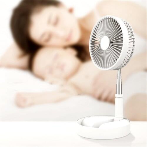 Desk Floor and Table Fan Air Circulator Fan Portable Travel Mini Fans Battery Operated or USB Powered Adjustable Height 4 Speed
