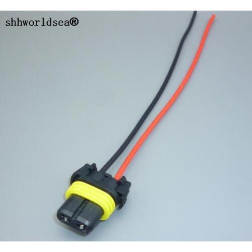 Shhworldsea Car Plastic Nylon Extension Adapter Wiring Harness Socket Wire Connector for HB4 9006 9012 Headlight Fog Light Lamp