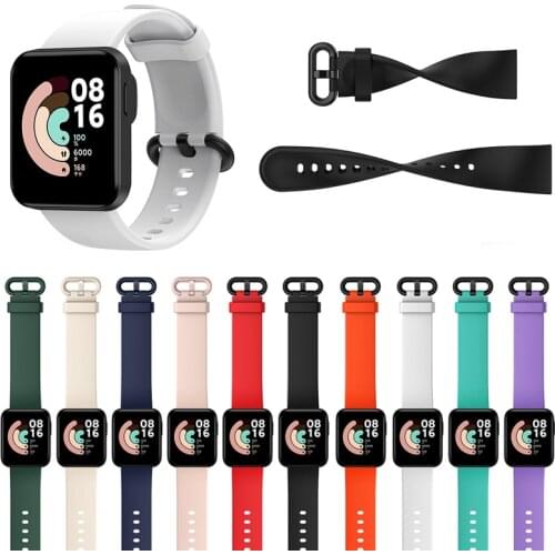 Silicone Smartwatch Replacement Part Sport Wrist Watchband For Xiaomi Mi Watch Lite/Redmi Strap Smart Wristband Band Accessories