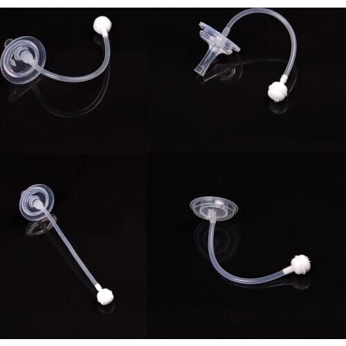 1 Set Baby Newborn Wide Mouth Bottle Feeder Milk Bottle Flexible Rotatable Straw