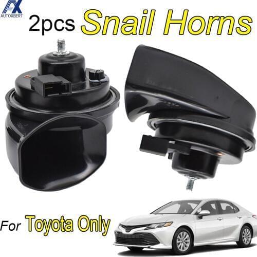 12V 110-125db Snail Horn For Toyota C-HR Camry Tacoma Highlander Land Cruiser Avensis Avalon Sequoia Yaris Avalon Corolla RAV4