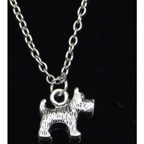 20pcs New Fashion Necklace 14x12mm dog Pendants Short Long Women Men Colar Gift Jewelry Choker