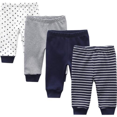 3/4pcs/lot Baby Girls Clothes Sets Baby Leggings Summer 2020 Mid Baby Trousers cotton Infant Baby Boy Pants Newborn Clothing