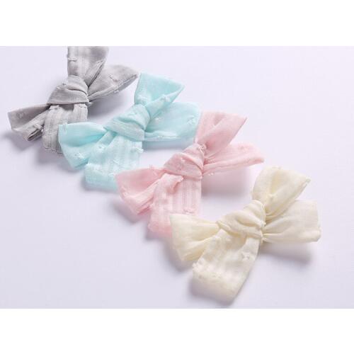 4pcs Big Bow Hairpins Solid Fabric Hair clips Big bow Barrettes For Girls Hair Accessories Bowknot Kids Headwear