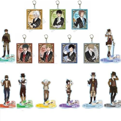 Anime World Trigger Kuga Yuma Mikumo Osamu Amatori Chika Acrylic Figure Stand Model Plate Desktop Decor Keychain Pendant Toys