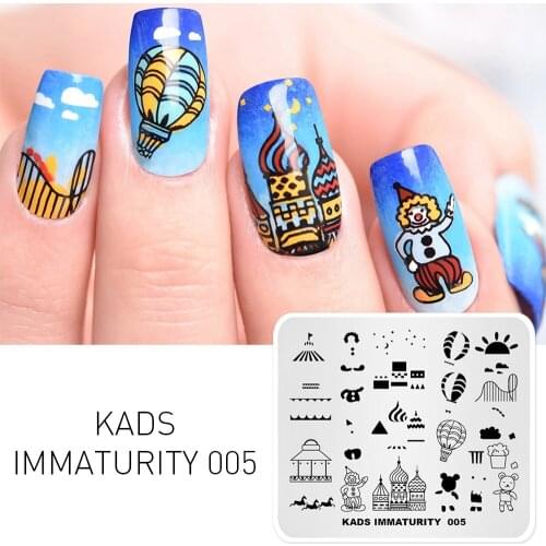 AriesLibra Nail Art Stamping Plate Overprint Pattern Nail Image Printing Plate Template Manicure Stamp Printer