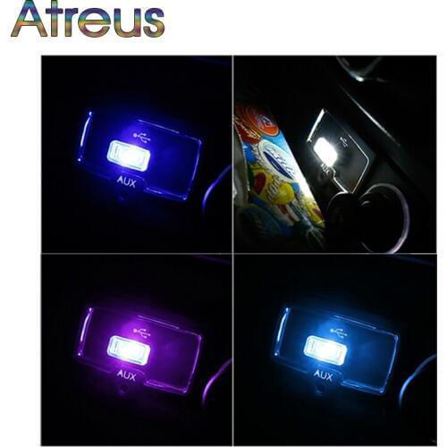 Atreus Car Styling USB Atmosphere LED Lamp For Mercedes Benz W203 W205 W211 CLA GLA W176 Mazda CX-7 Volvo XC60 XC90 Accessories