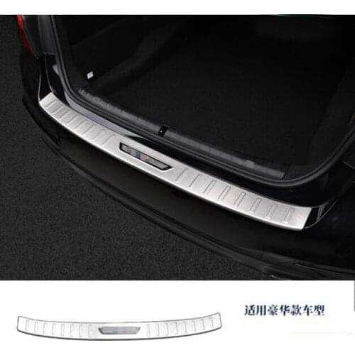 Car accessories For BMW 5 series sport 2017 Stainless Steel Rear Trunk Boot Bumper Guard Plate Protector Molding Trim