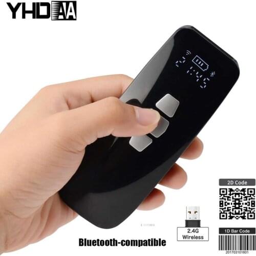Wireless Barcode Scanner 2D/1D CCD Mini Bar code Reader Battery QR Code Scanner For Hospital Logistics Warehouse Windows /IOS