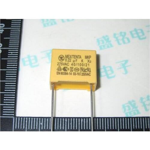 Safety capacitor X2 275VAC 0.22UF 275V 224k pitch 15MM