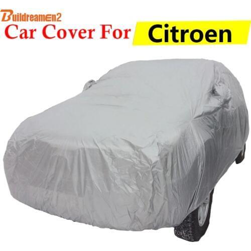 Buildreamen2 New Car Cover Anti-UV Sun Shield Snow Rain Resistant Auto Cover For Citroen C-Quatre C2 Berlingo DS3 C-Crosser C8