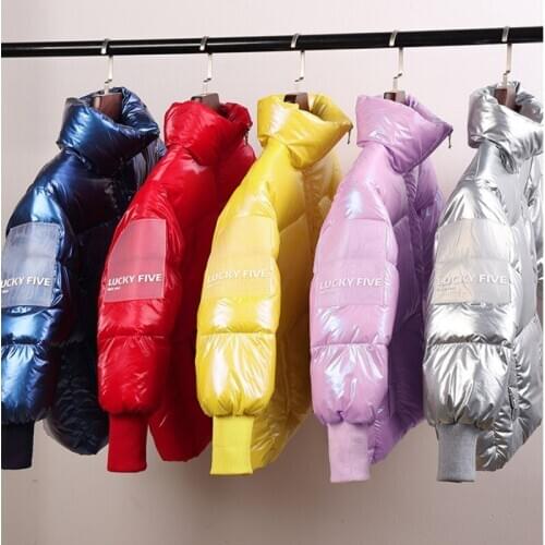 2020 Winter Children Down Jacket Teenager Fashion Glossy Thicken Down Coat Boys Girls Loose White Duck Down Warm Parka Outerwear