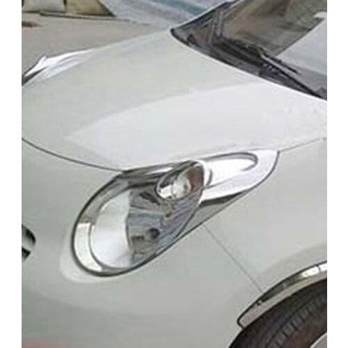 For Suzuki Alto GF GLX hatchback 2009 2010 2011 Chrome Head Lamp Light Cover Trim Exterior Front Lamp Decoration Car Sticker