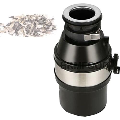 560W Food Waste Disposal Crusher Garbage Disposal Machine Stainless Steel Shredder With Air Switch For Kitchen Sewer