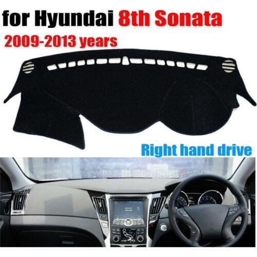 Car dashboard cover mat for Hyundai 8th Sonata 2009-2013 Right hand drive dashmat pad dash cover auto dashboard accessories
