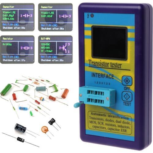 M328 Multi-Purpose Transistor Tester Diode Resistor ESR Capacitance LCR Meter Tools