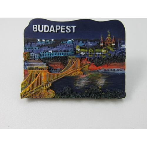 Hungary Budapest Tourism Souvenirs Fridge Magnets Handmade Resin Refrigerator Magnetic Stickers Home Decor Creative Decoration