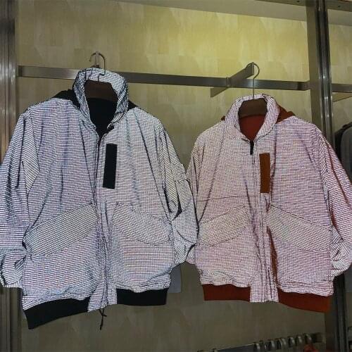 Spring Autumn Tooling Reflected Light Mens Jacket
