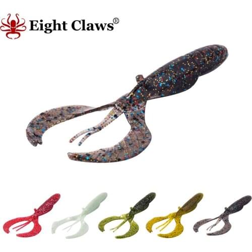 Eight Claws Simulate Shrimp Bait Craws Artificial Soft Fishing Lure 3.5g 8.5cm Rubber Bass Baits Peche Gear Doule Tail lures