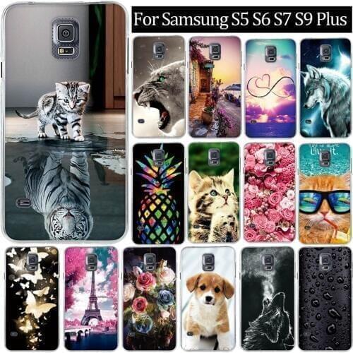 Soft TPU Case For Samsung Galaxy S5 S6 S7 S9 Plus Case Cover Silicone Coque Fundas For Samsung S5 S6 S7 S9 Plus Case Cover 3D