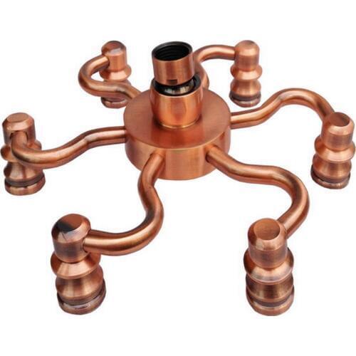 8" ( inch ) Vintage Red Copper Antique Brass Claw Shape Bath Rainfall Shower head / Bathroom Accessory (Standard 1/2") ash007