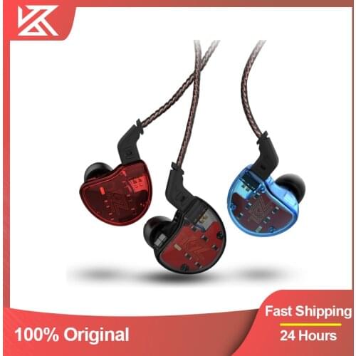 KZ ZS10 Earphones In Ear Monitor Sport Earbuds 4BA+1DD Hybrid Technology Noise Cancelling HIFI Headphones HIFI Bass Game Headset