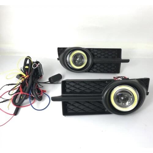 Osmrk fog lamp driving light assembly For chevrolet lova aveo cob angel eye led daytime running lights turn signal